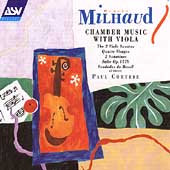 Milhaud: Chamber Music with Viola / Paul Cortese, et al