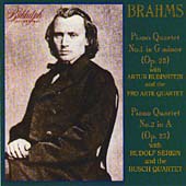 Brahms: Piano Quartets no 1 and 2 / Rubinstein, Serkin
