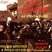 Bartok, Fuchs: Duos for Two Violins / Setzer, Drucker