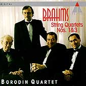 Brahms: String Quartets no 1 & 3 / Borodin Quartet