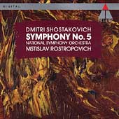 Shostakovich: Symphony no 5 / Rostropovich, National SO