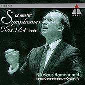 Schubert: Symphonies 1 & 4 / Harnoncourt, Concertgebouw