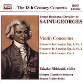 Saint-Georges: Violin Concertos / Nishizaki, et al