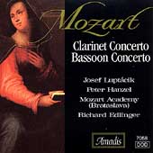 Mozart: Clarinet Concerto, Bassoon Concerto /Edlinger, et al