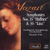 Mozart: Symphonies no 35 & 36 / Tam s P l, Budapest Symphony