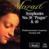Mozart: Symphonies no 38 & 40 / Pal, Philharmonia Cassovia