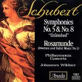Schubert: Symphonies no 5 & 8, Rosamunde / Wildner, et al