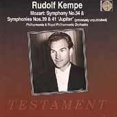 Mozart: Symphonies no 34, 39 & 41 "Jupiter" / Rudolf Kempe