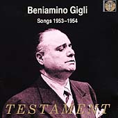 べニアミーノ・ジーリ 歌唱集 1953-1954(全21曲)