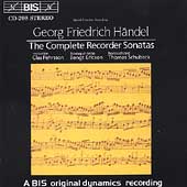 Handel: Complete Sonatas for Recorder and Basso Continuo