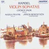 Handel: Violin Sonatas / Pauk, Frank, Sebestyen