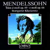 Mendelssohn: Trios Opp 49 & 66 / Stuttgarter Klaviertrio