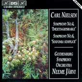 Nielsen: Symphonies no 4 & 6 / Jaervi, Gothenburg SO