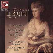 LeBrun: 6 Sonatas for Fortepiano & Violin / Jakuc, Maiben