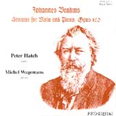 Brahms: Sonatas for Viola and Piano Opus 120 / Peter Hatch