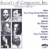 Society of Composers, Inc. - Chamber Works - Belet, et al