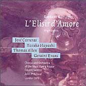 Donizetti: L'Elisir d'Amore Highlights / Carreras, et al