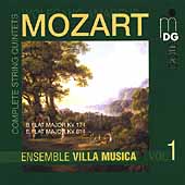 モーツァルト: 弦楽五重奏曲全集Vol.1
