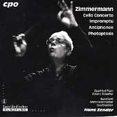 Hans Zender Edition Vol 10 - Zimmermann: Cello Concerto, etc