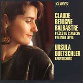 Balbastre: Pieces de Clavecin Vol 1 / Ursula Duetschler