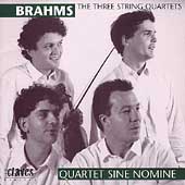 Brahms: Three String Quartets / Quartet Sine Nomine