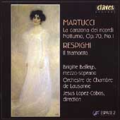 Espace 2 - Martucci: La Canzone dei Ricordi, etc;  Respighi