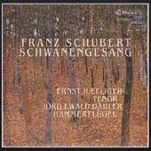 Schubert: Schwanengesang - Liederzyklus, Op.posth,D.957 / Ernst Haefliger(T), Jorg Ewald Dahler(hf)
