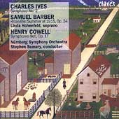 Ives: Symphony no 2;  Cowell, Barber / Somary, Hohenfeld