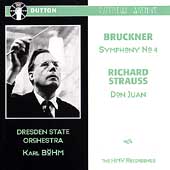 Bruckner: Symphony no 4;  Strauss: Don Juan / Boehm, Dresden