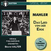 Mahler: Lied von der Erde, etc / Walter, Thorborg, Kullman