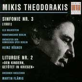 Theodorakis: Sinfonie Nr. 3, Liturgie Nr. 2 / Roegner, et al