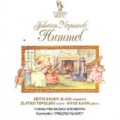 Hummel: Mandolin Concerto, Partita, Violin Sonata