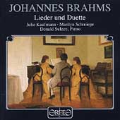 Brahms: Lieder und Duette / Kaufmann, Schmiege, Sulzen