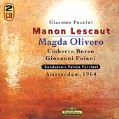 Puccini: Manon Lescaut / Vernizzi, Olivero, Borso, et al