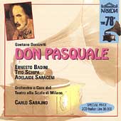 The 78s - Donizetti: Don Pasquale / Sabajno, Badini, et al