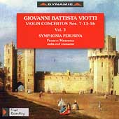 Viotti: Violin Concertos Vol 3 / Mezzena, Symphonia Perusina