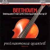 Beethoven: Streichquartett Op 95, 127 / Philharmonia Quartet