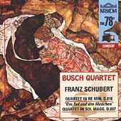 The 78s - Schubert: String Quartets / Busch Quartet