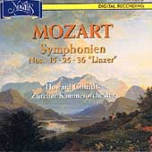 Mozart: Symphonien nos 15, 25, 36 / Griffiths, Zurich CO