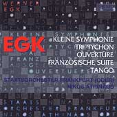 Egk: Kleine Symphonie, Triptychon, etc / Nikos Athinaos(cond), Frankfurt Symphony Orchestra, etc