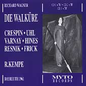 Wagner: Die Walkuere / Kempe, Varnay, Crespin, Resnik, et al
