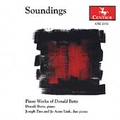 Soundings - Piano Works of Donald Betts