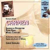 The 78s - Bizet: Carmen / Sabajno, Besanzoni, Carbone, et al