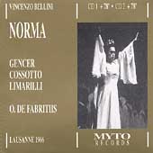 Bellini: Norma / de Fabritiis, Cecchele, Vinco, di Stasio, Cossotto, et al
