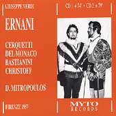Verdi: Ernani / Mitropoulos, Cerquetti, Del Monaco, et al