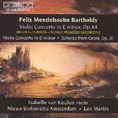 Mendelssohn: Violin Concertos, etc / van Keulen, Markiz