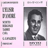 Donizetti: L'Elisir d'Amore / Gavazzeni, Scotto, Bergonzi
