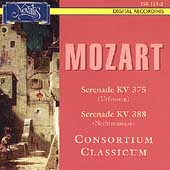 Mozart: Serenades K 375 & 388 / Consortium Classicum