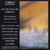 Mendelssohn: Complete Solo Concertos / Markiz, van Keulen