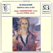 Lili Boulanger: Clairieres Dans le Ciel /Vendersteene, Kende